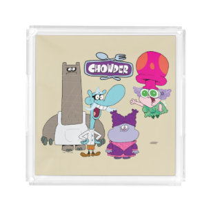 Shnitzel, Mung, Chowder, and Truffles Acrylic Tray