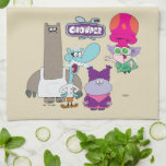 Shnitzel, Mung, Chowder, and Truffles Kitchen Towel<br><div class="desc">Check out this cute graphic the Mung Daal Catering Company employees: Shnitzel, Mung Daal, Chowder, and Truffles!</div>