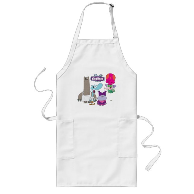 Shnitzel, Mung, Chowder, and Truffles Long Apron (Front)