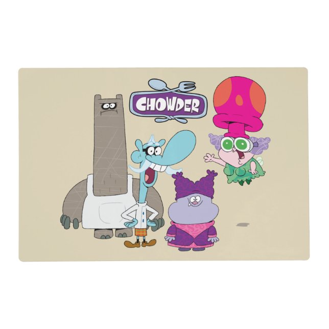 Shnitzel, Mung, Chowder, and Truffles Placemat (Front)