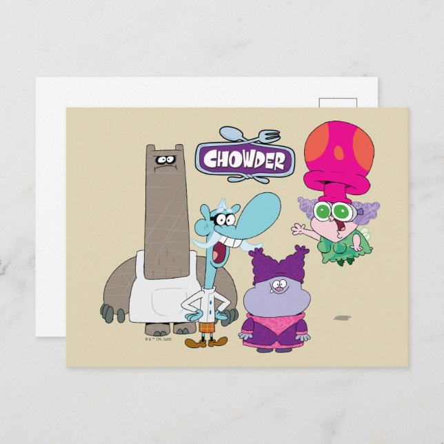 Shnitzel, Mung, Chowder, and Truffles Postcard (Front/Back)