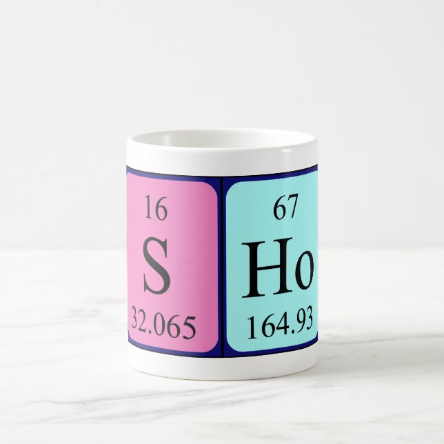 Sho periodic table name mug (Center)