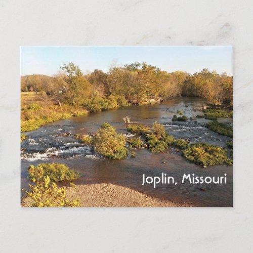 Shoal Creek at Joplin Missouri Autumn Season  Postcard