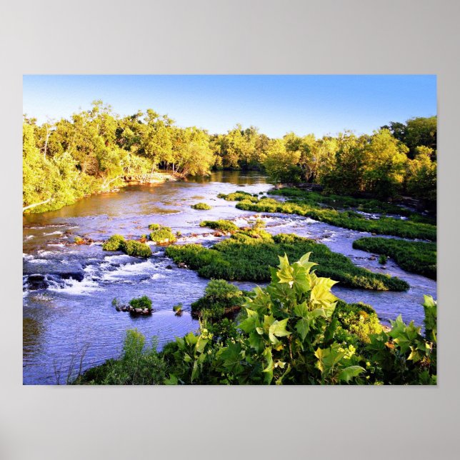 Shoal Creek at Joplin Missouri Sunset Photo Poster (Front)