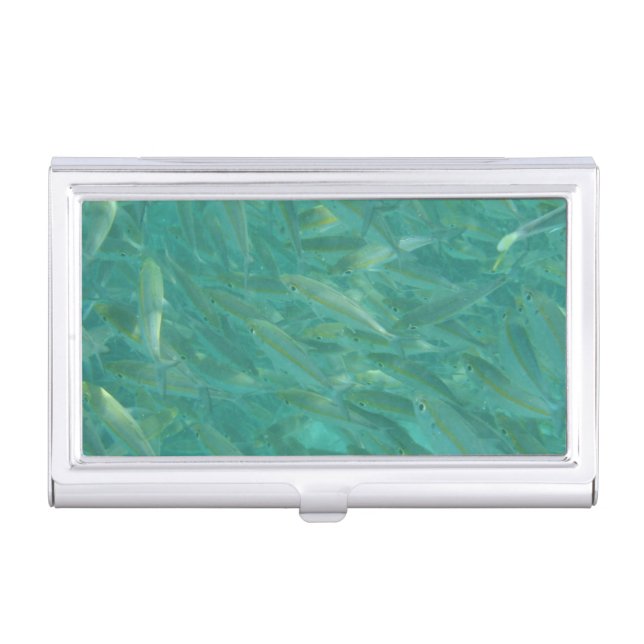 Shoal of Fish Underwater Photo Business Card Case (Front)