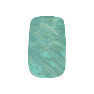 Shoal of Fish Underwater Photo Minx Nail Art
