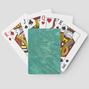 Shoal of Fish Underwater Photo Poker Cards