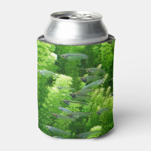Shoal of Transparent Silver Fish Can Cooler