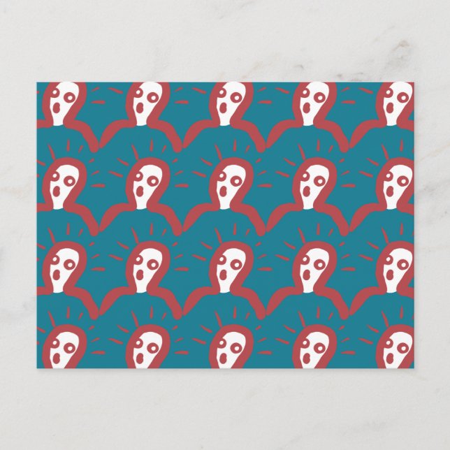 Shock and Awe-some - Funny Wow Faces Cartoon Postcard (Front)