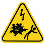 Shock Hazard Sign Cutout<br><div class="desc">It's a shocker.</div>