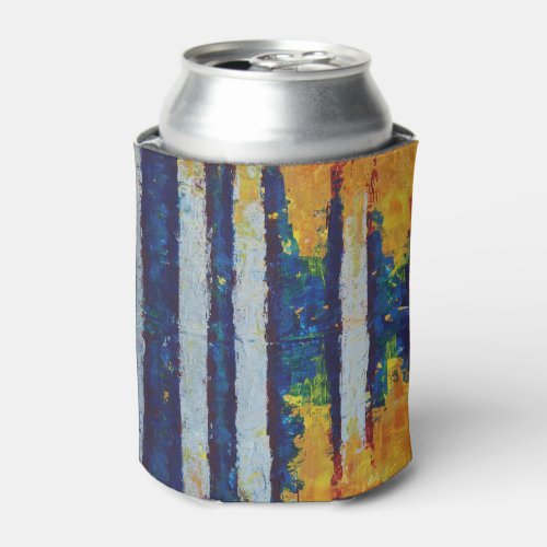 Shock Wave Sound Wave Modern Abstract Art Can Cooler