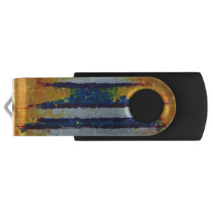 Shock Wave, Sound Wave, Modern Abstract Art Flash Drive