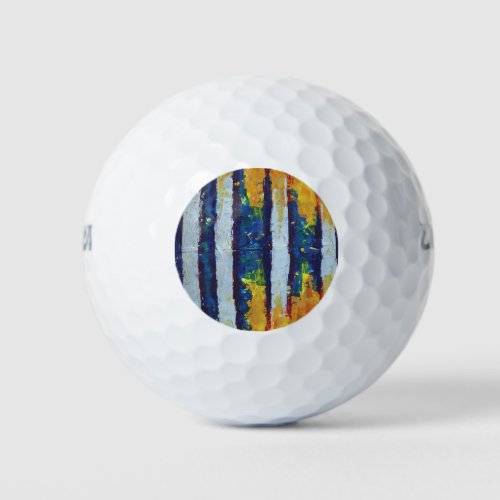 Shock Wave Sound Wave Modern Abstract Art Golf Balls