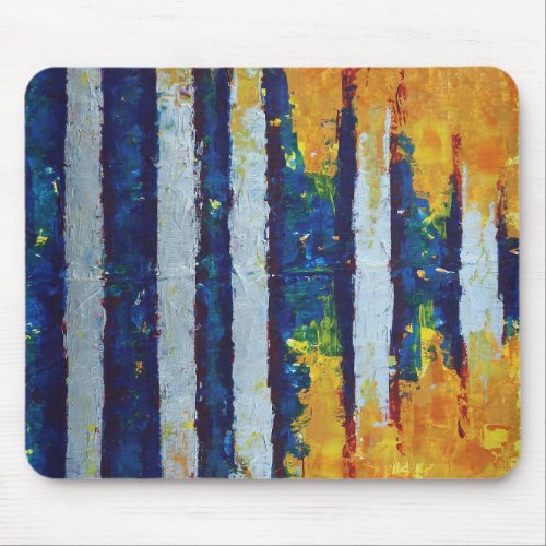 Shock Wave Sound Wave Modern Abstract Art Mouse Pad