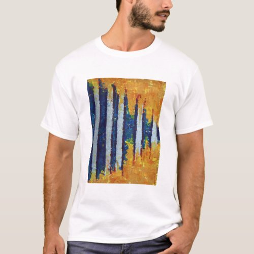 Shock Wave Sound Wave Modern Abstract Art T_Shirt