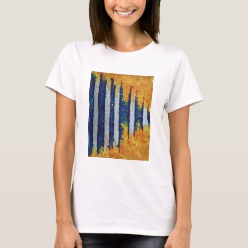 Shock Wave Sound Wave Modern Abstract Art T_Shirt
