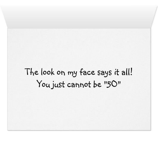 SHOCKED BABY-THE LOOK SAYS IT ALL 5Oth HUMOR (Inside Horizontal (Bottom))