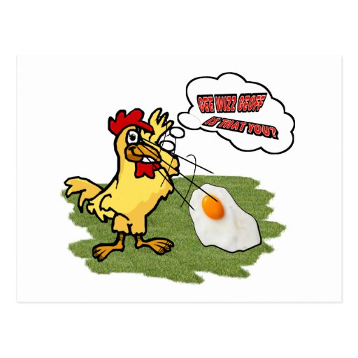 Shocked Chicken Postcard | Zazzle