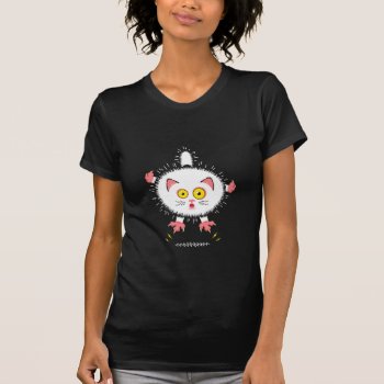 Shocked Cute Cat T-shirt by Iantos_Place at Zazzle