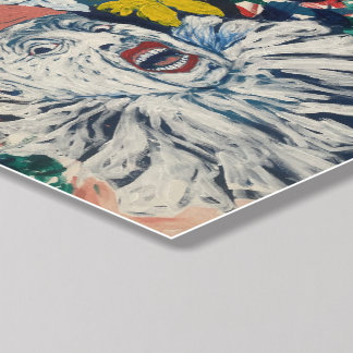 Shocked Face Poster Peel And Stick Photo Tile