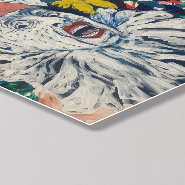 Shocked Face Poster Peel And Stick Photo Tile (Detailed)