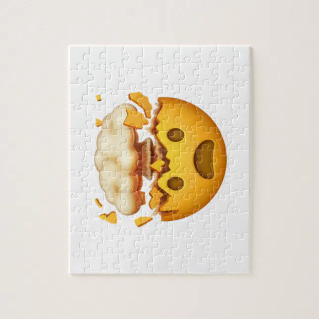 Shocked Face With Exploding Head Emoji Jigsaw Puzzle Zazzle
