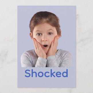 Shocked kid's Feelings Thank You Card