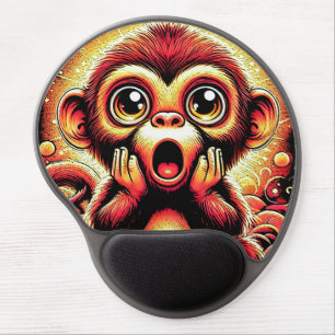 "Shocked Monkey" Gel Comfort Mouse Pad