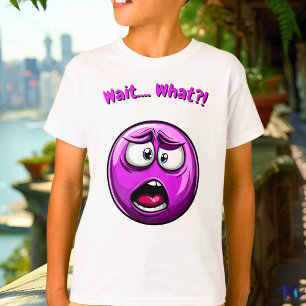 Shocked Purple Emoji – Fun and Expressive Design T-Shirt
