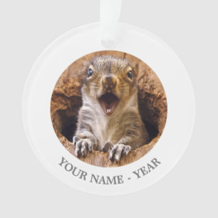 Shocked Squirrel Ornament