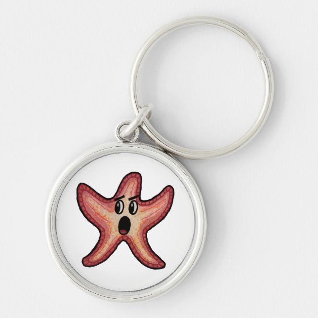 Shocked Starfish Keychain (Front)