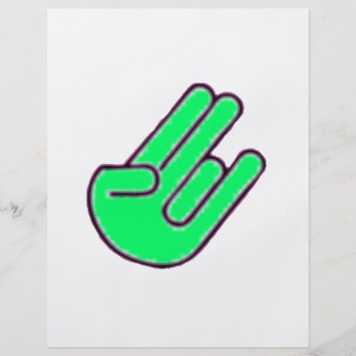 Shocker Hand Symbol Flyer Design | Zazzle