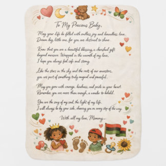 Shocking Black History Month Baby Sec baby blanket