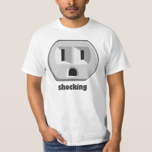 Shocking Electricity Wall Outlet T_Shirt