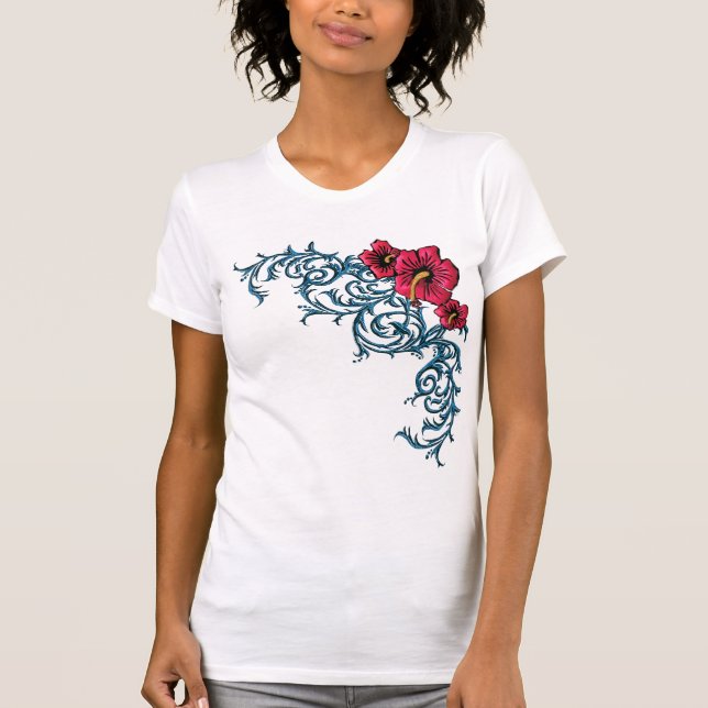 SHOCKING HIBISCUS T-Shirt (Front)