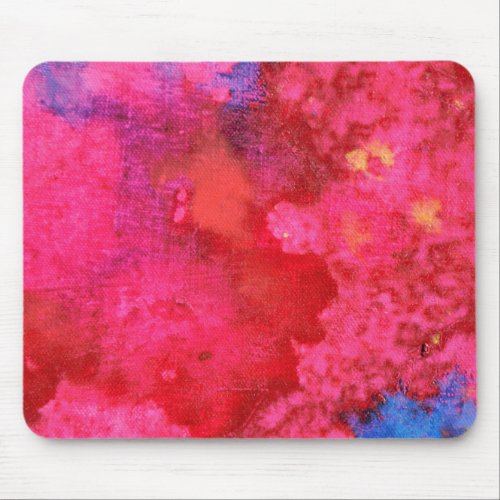 Shocking Hot Neon Pink Abstract Mouse Pad