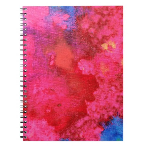 Shocking Hot Neon Pink Abstract Notebook
