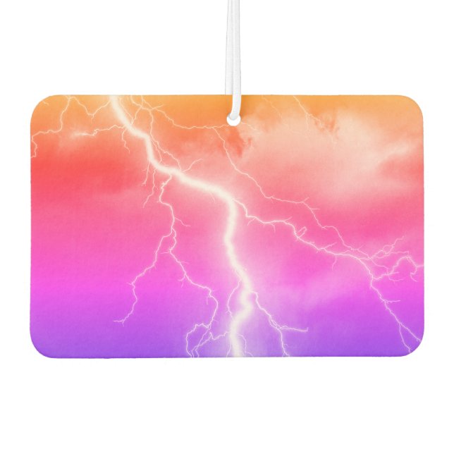 Shocking Lightning Strike  Air Freshener (Front)