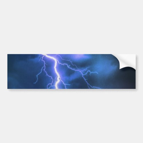Shocking Lightning Strike   Bumper Sticker