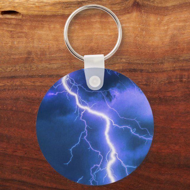Shocking Lightning Strike  Keychain (Front)