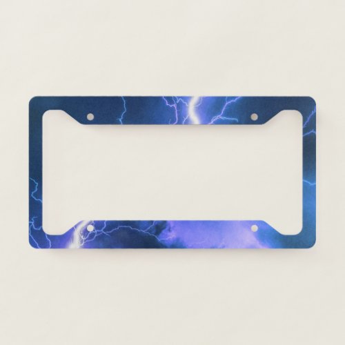 Shocking Lightning Strike  License Plate Frame