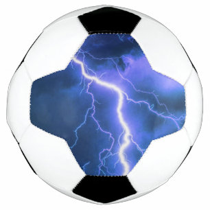 Shocking Lightning Strike   Soccer Ball
