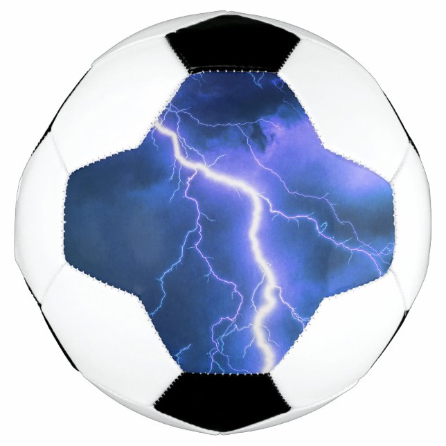 Shocking Lightning Strike   Soccer Ball (Front)