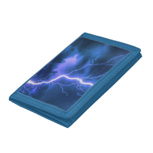 Shocking Lightning Strike   Trifold Wallet