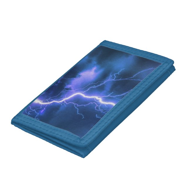 Shocking Lightning Strike   Trifold Wallet (Bottom)