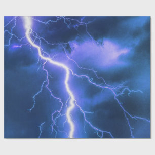 Shocking Lightning Strike Wrapping Paper