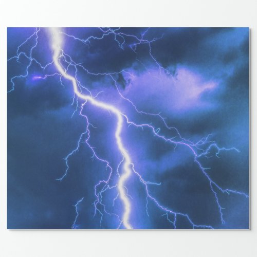 Shocking Lightning Strike Wrapping Paper