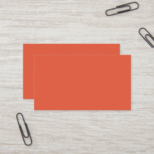 Shocking Orange Business Card