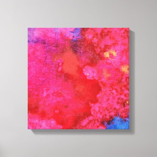 Shocking Pink abstract modern art Canvas Print