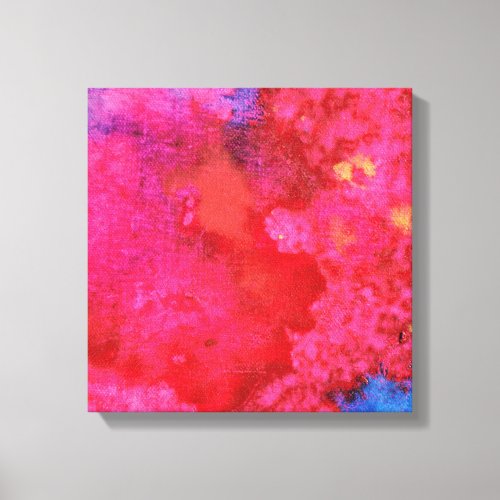 Shocking Pink abstract modern art Canvas Print